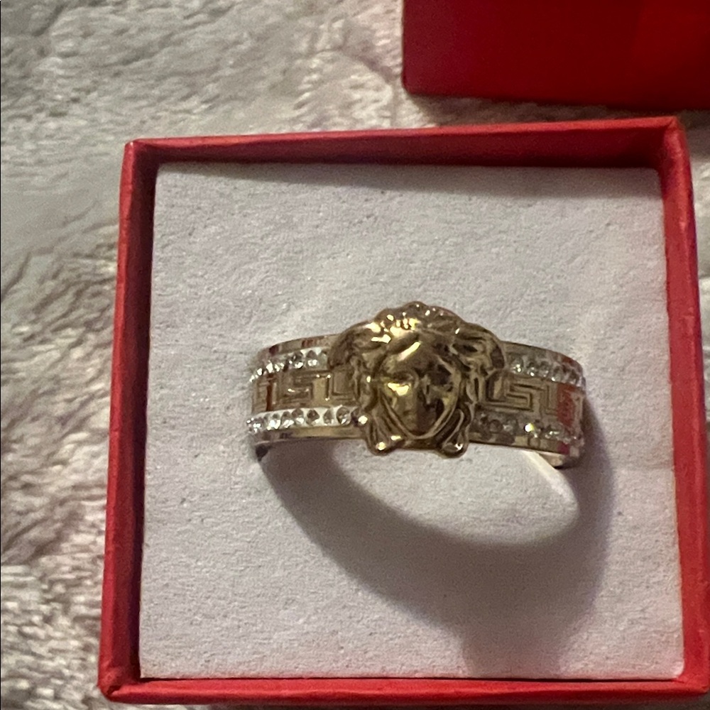 Fashion Jewelry Gold and Silver Lion Head Ring